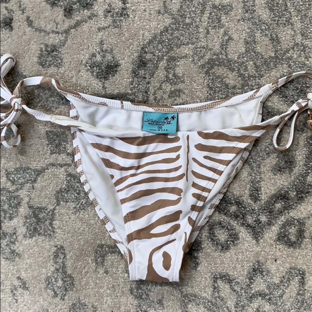 LeTarte Zebra Bikini Bottoms